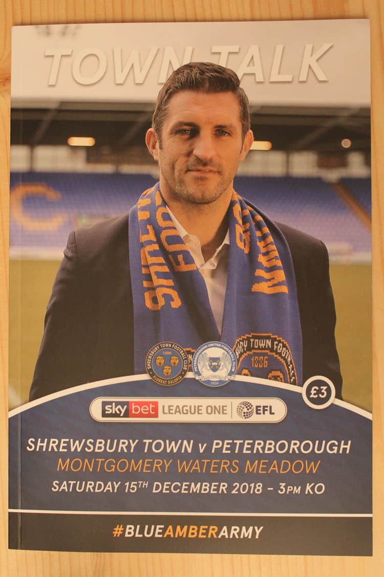 Shrewsbury Town FC v Peterborough United FC